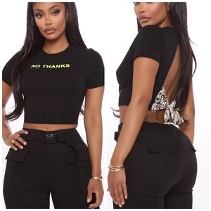 Fashion Nova No Thanks Shirt